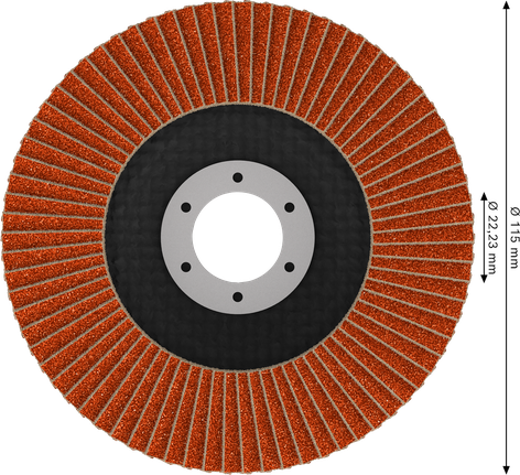 Lamelový kotouč Bosch EXPERT X782, úhlový, 115 mm, G120.
